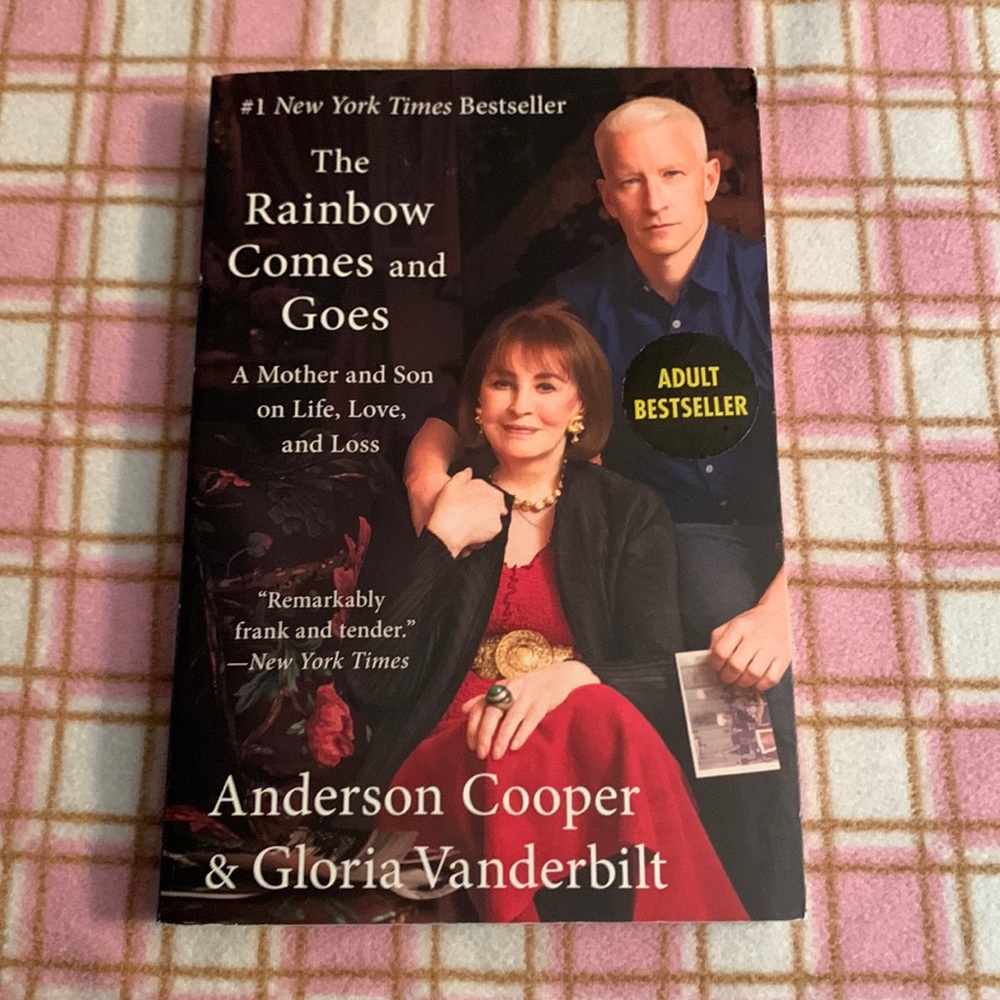 The rainbow comes and goes. Andrew Cooper and Gloria Vanderbilt.